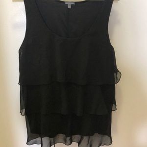 Black flowing blouse